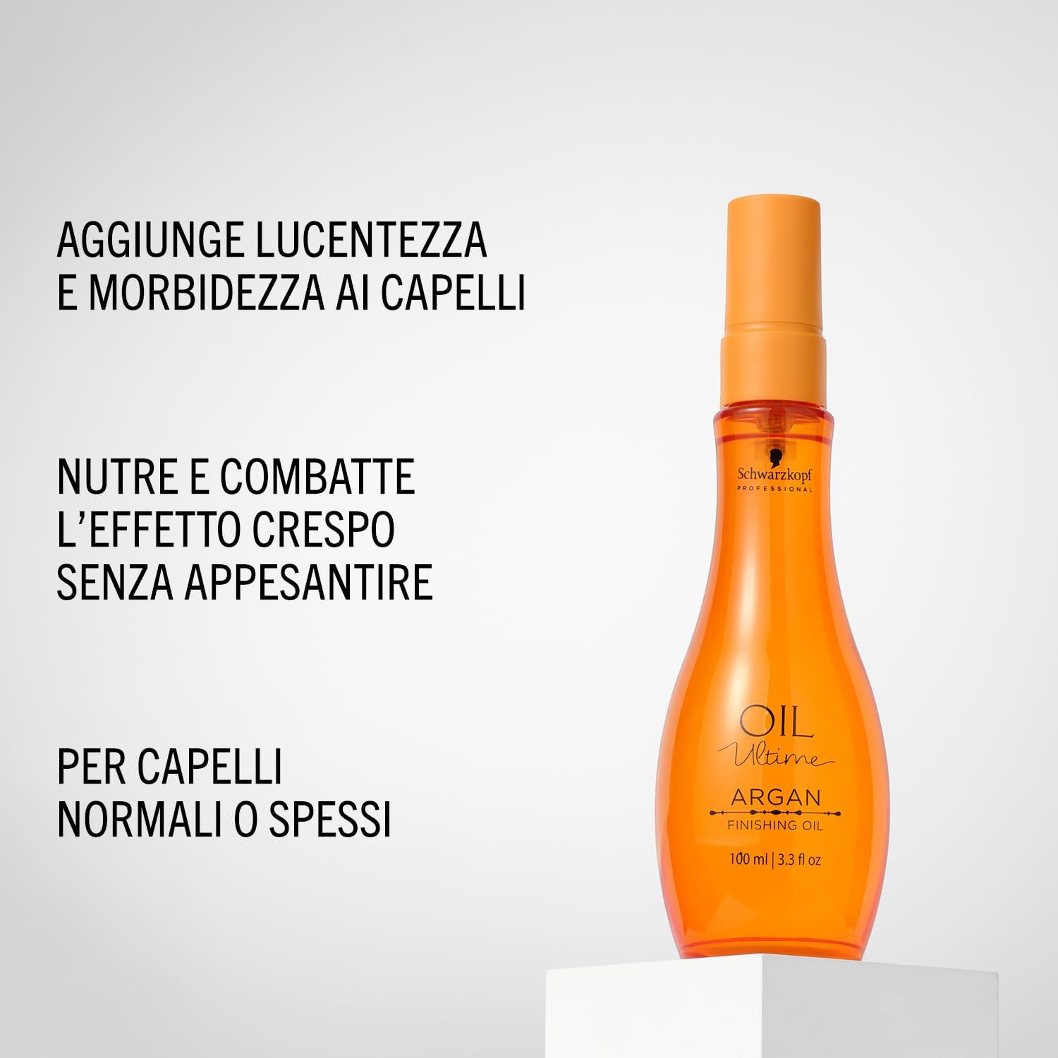 Detalle de Schwarzkopf Professional Oil Ultime Argan Finishing Oil – Olio per Capelli Normali e Spessi, 100 ml
