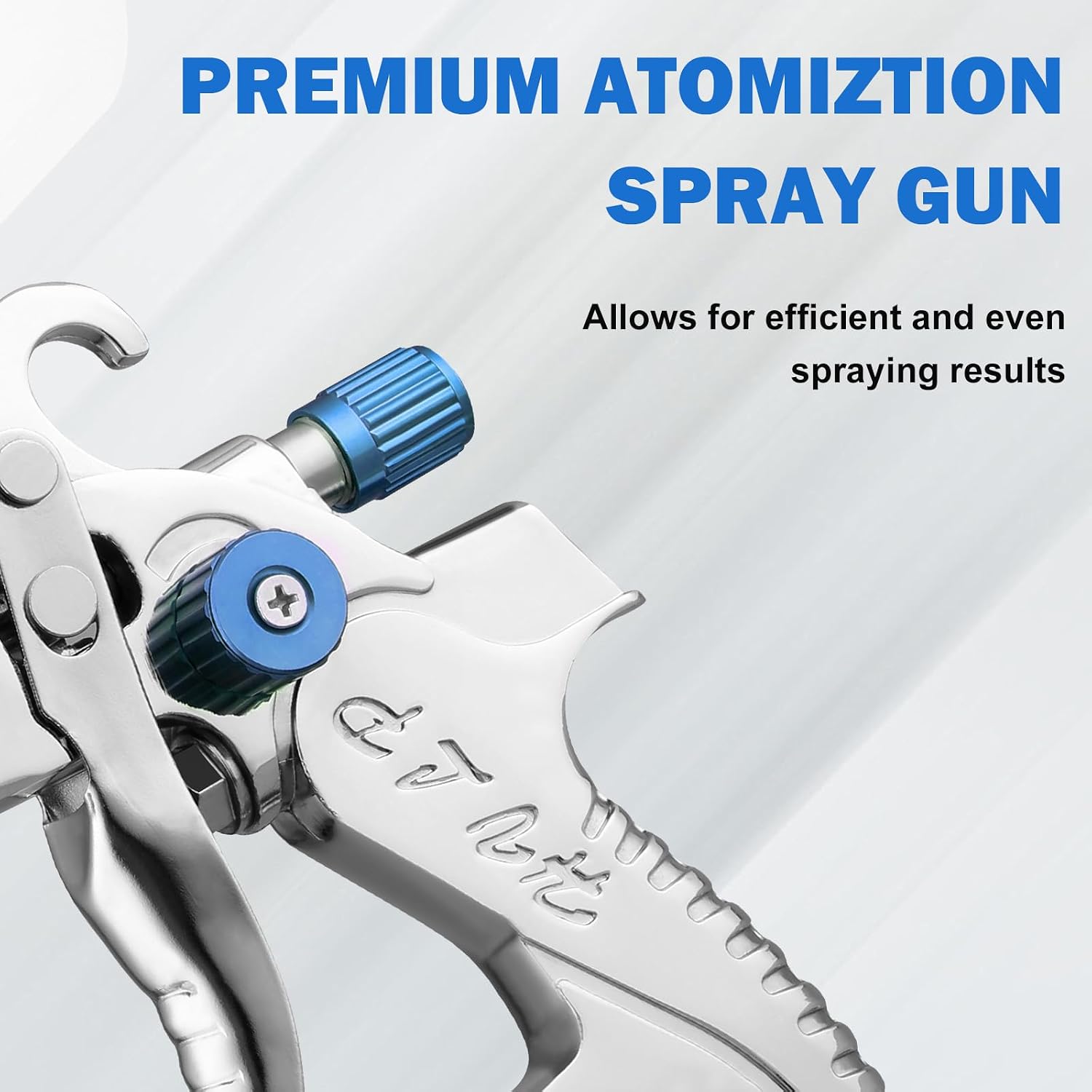 Thumbnail 2 de HVLP Gravity Feed Spray Gun with Air Regulator – 1.4/1.7/2.0mm Nozzles for Car, Furniture and DIY Painting