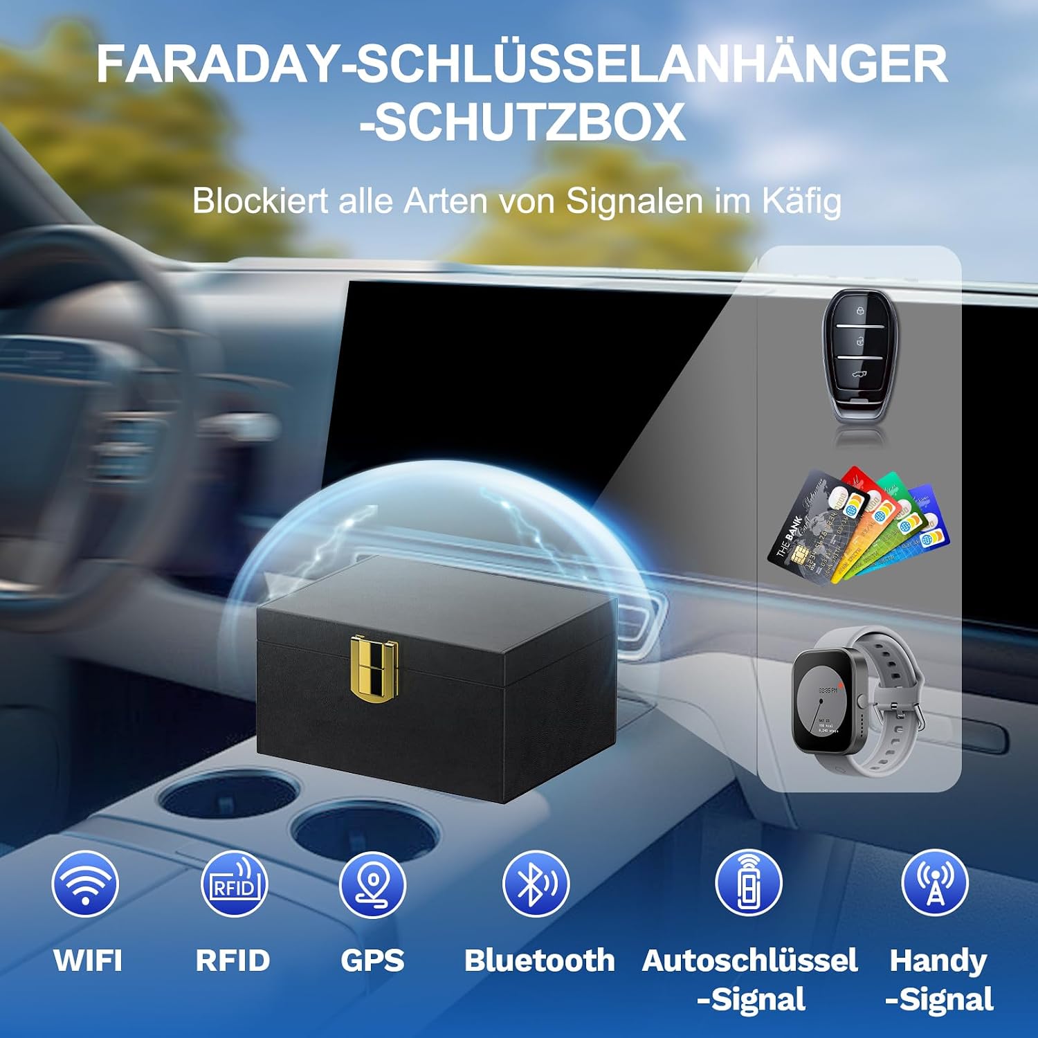 Detalle 2 de lanpard Keyless Go Schutz 5–7 Schlüssel 🔒