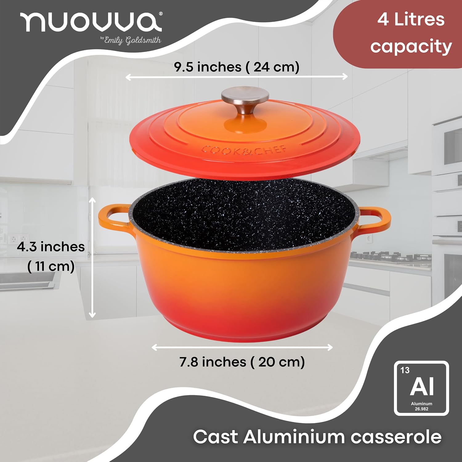 Thumbnail 1 de Nuovva 4L Deep Dutch Oven with Lid