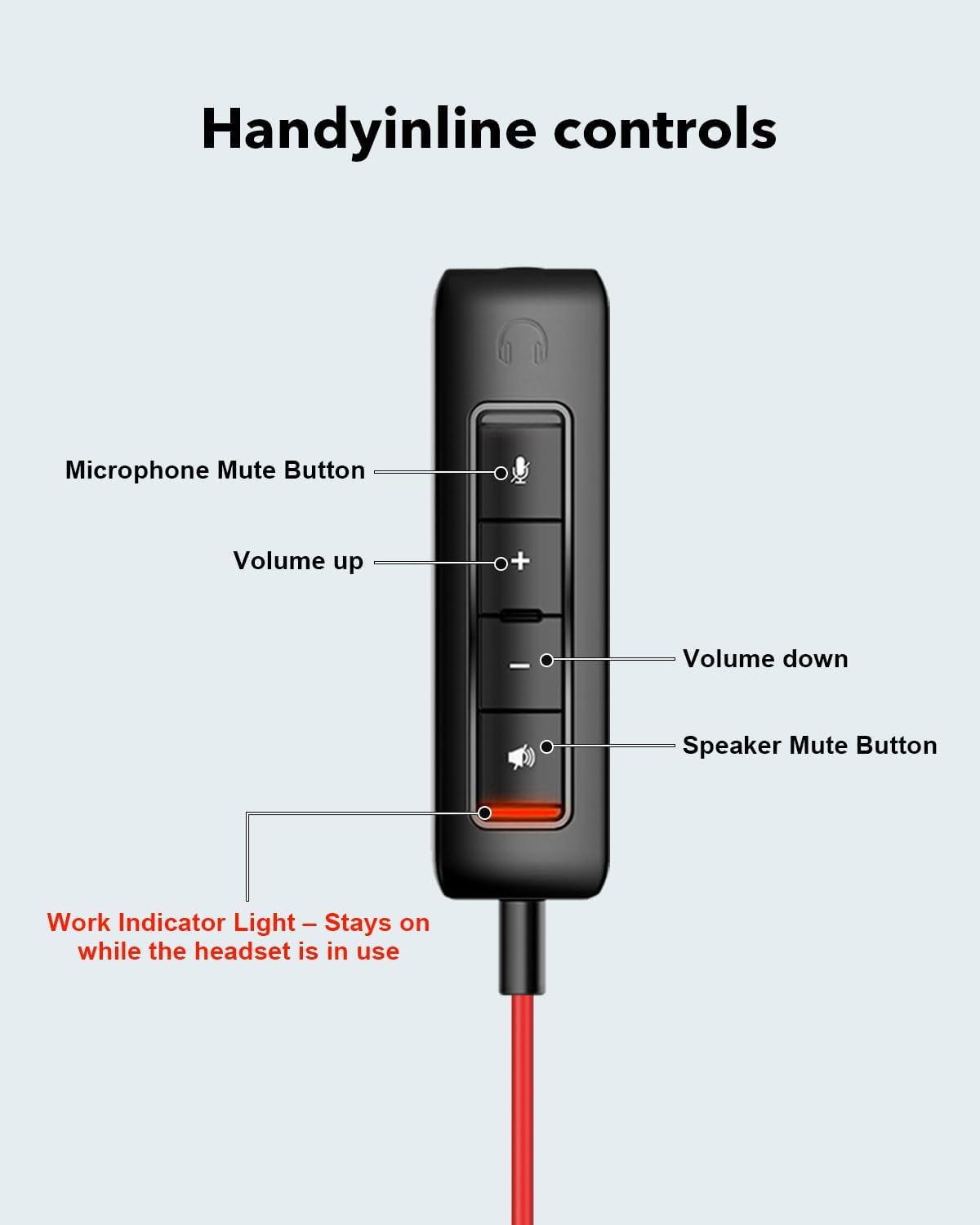 Thumbnail 5 de JIAMQISHI USB Headset with Microphone 40mm