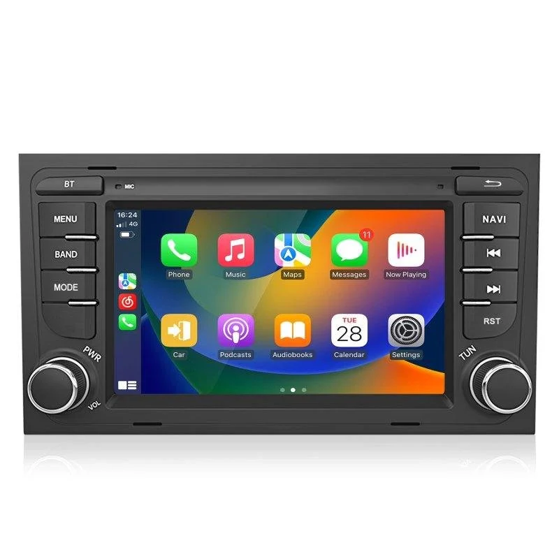 Detalle de JUNSUN para Audi A4 8E B6 B7, autorradio Android 15 de 7 pulgadas, 2 GB/64 GB