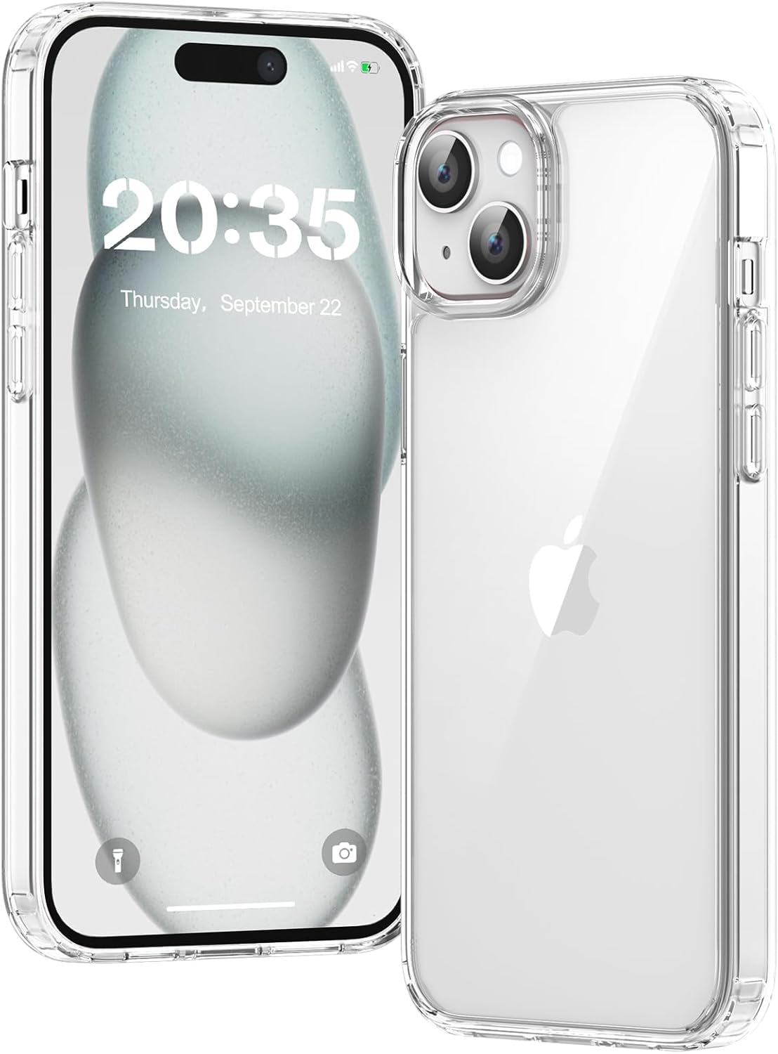 Detalle de Voyahülle Hülle für iPhone 15 Plus – Transparente stoßfeste Schutzhülle aus TPU