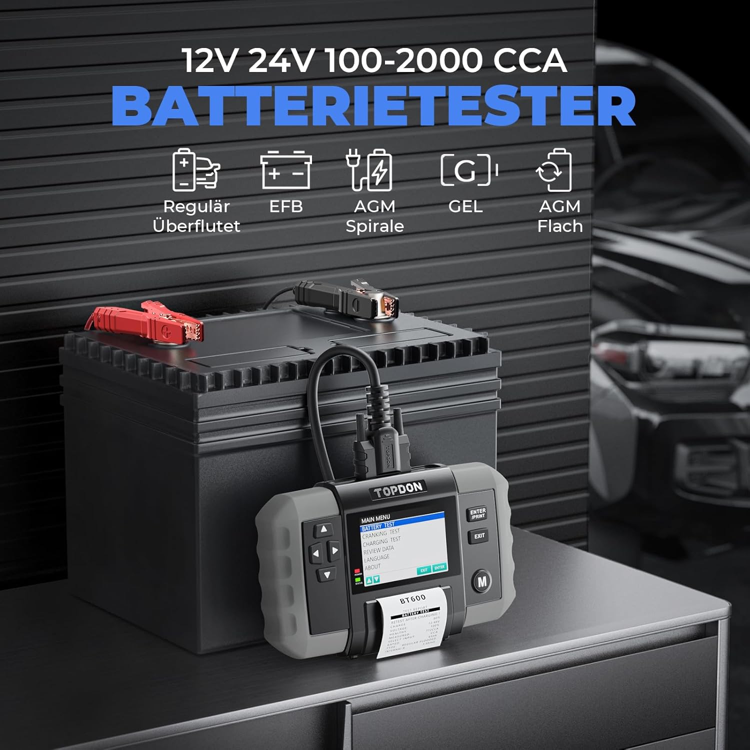 Thumbnail 2 de TOPDON BT600 Batterietester 12V–24V ⛽