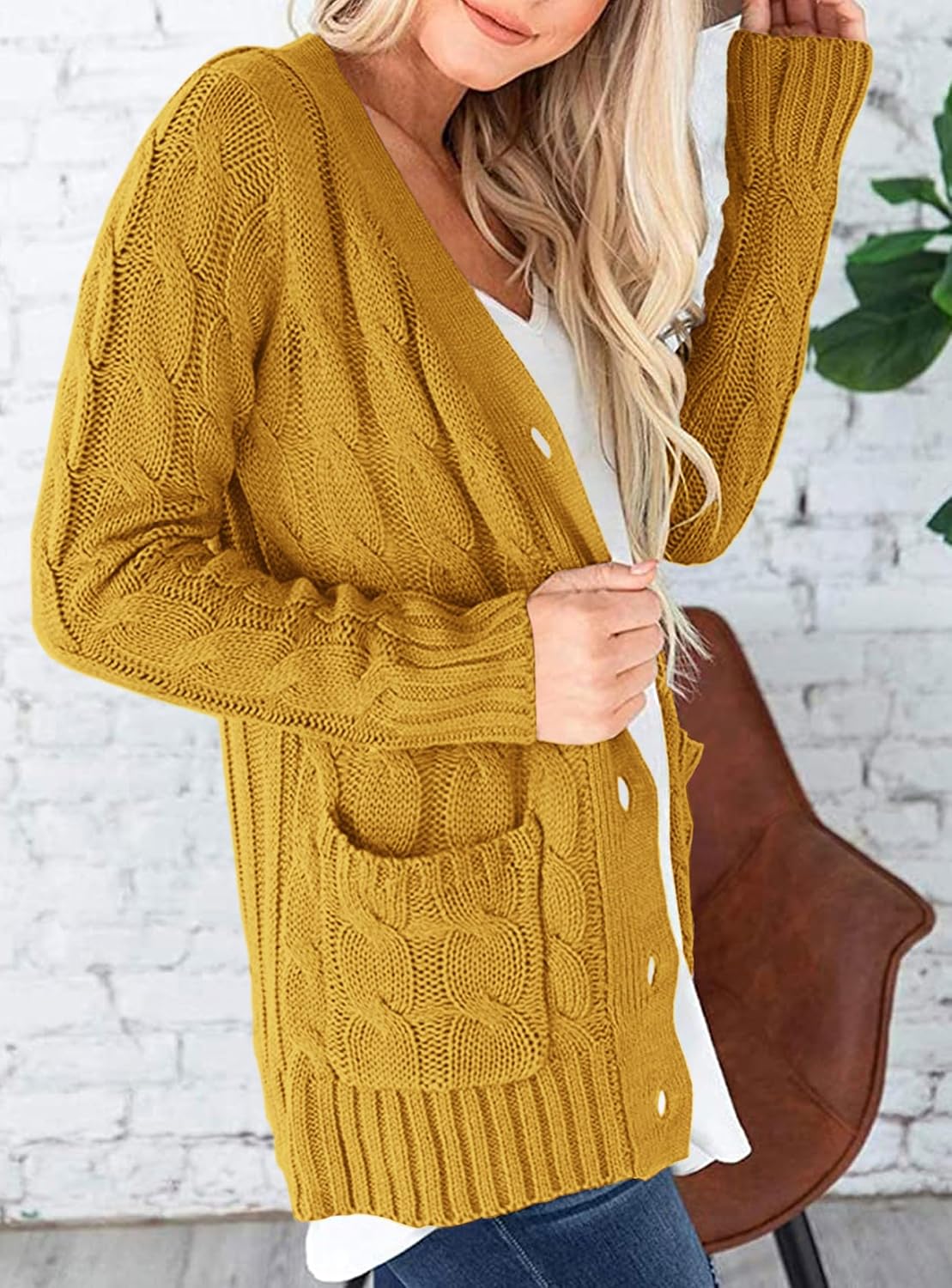 Thumbnail 4 de PRETTYGARDEN Open-Front Women's Cardigan Sweater