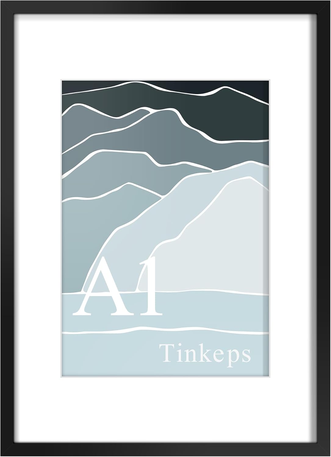 Detalle de Tinkeps A1 black picture frame for prints