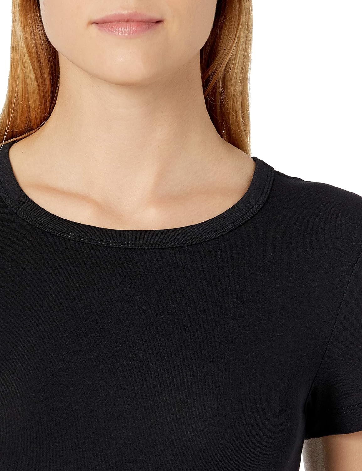 Thumbnail 3 de Amazon Essentials Damen Kurzarm T-Shirt Rundhals Slim Fit – Baumwolle-Modal-Microrib