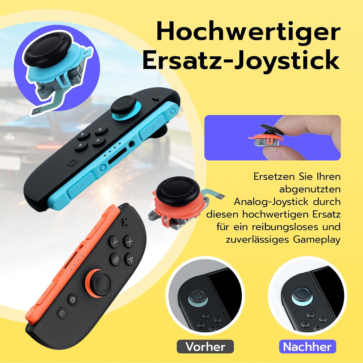 Detalle de Wigearss Ersatz 3D Sensor Stick Kit Switch 2