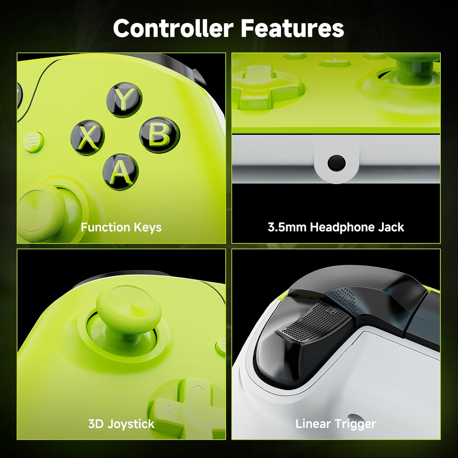 Thumbnail 4 de Wired Controller for Xbox One – USB gamepad with 3.5mm jack (Yellow)