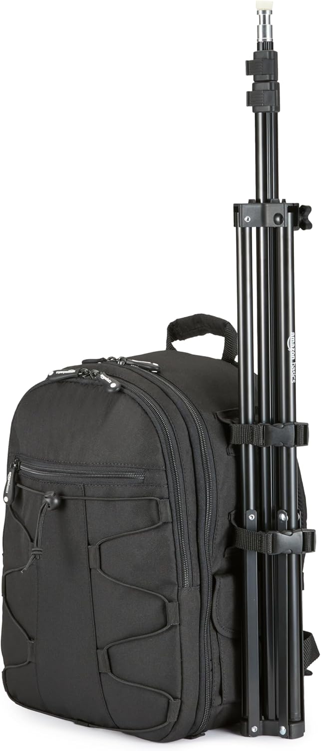 Thumbnail 5 de Amazon Basics supporto per illuminazione fotografica in alluminio regolabile (fino a 2,04 m) con custodia, nero