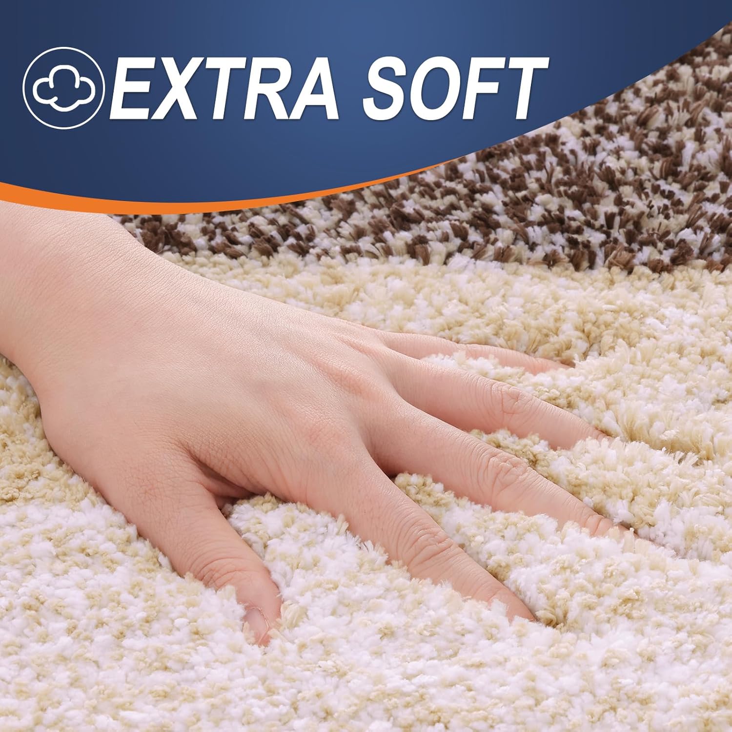 Thumbnail 3 de OLANLY 2-Piece Bathroom Rug Set: Soft, Ultra-Absorbent Microfiber Bath Mats with Non-Slip U-Shaped Toilet Rug