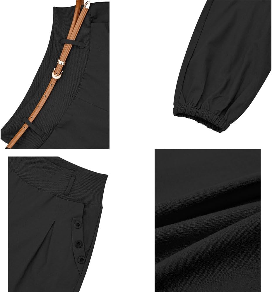 Thumbnail 4 de Cindeyar Damen Haremshose Sommerhose – Aladin-Stil mit Gürtel und Seitentaschen