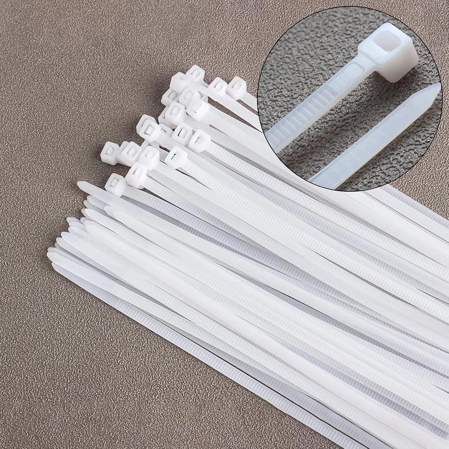 Thumbnail 1 de KAXIMON White Cable Ties 250mm x 4.8mm (100 Pack) – Heavy Duty, UV Resistant