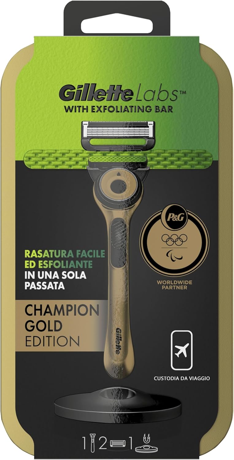 Thumbnail 6 de Gillette Labs Rasoio da Barba con Base Magnetica, 2 lame