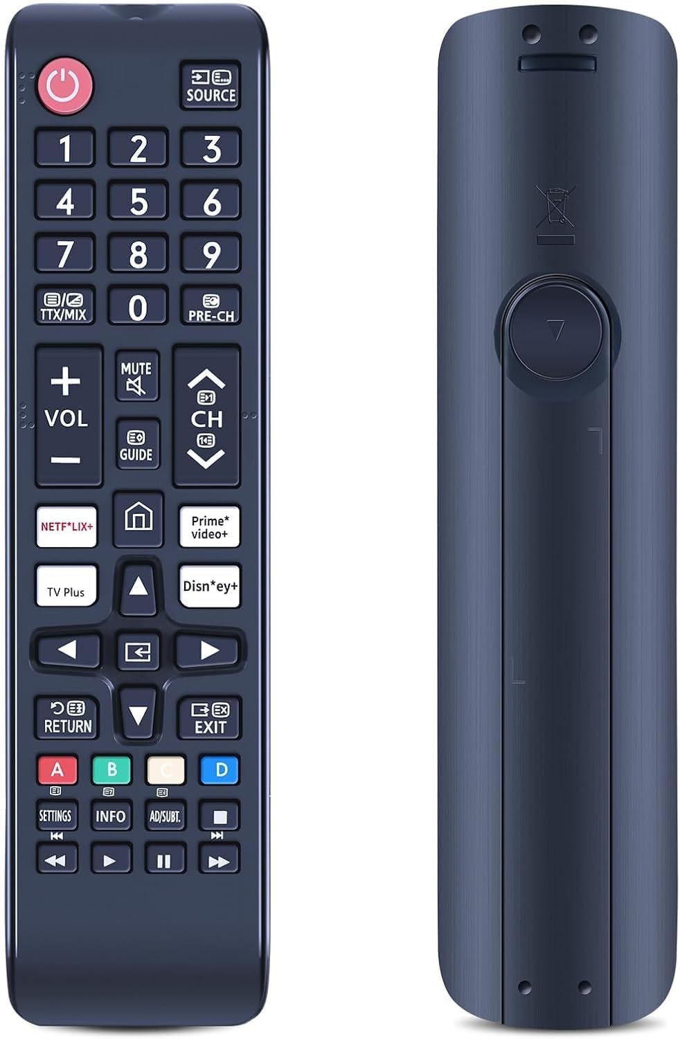 Detalle de TCNOUMT BN59-01315Q Replacement Remote Control for Samsung & More (CU7100, UE43CU7100, S92C/QN90, 2023)
