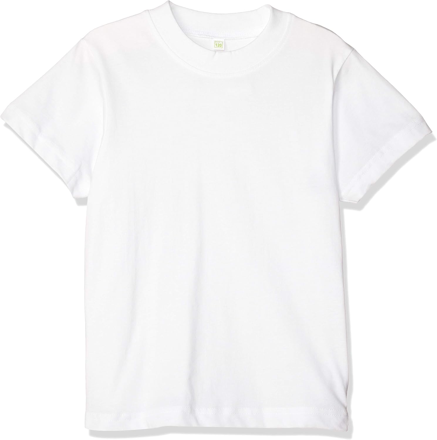 Detalle de Catch(キャッチ) キッズ無地Tシャツ 綿100% 白・黒 100〜170cm