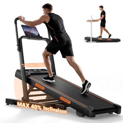 Imagen de UMAY Tapis de Course Pliable Inclinable 40% Simulateur Montagne – 10 km/h en OfertitasTOP
