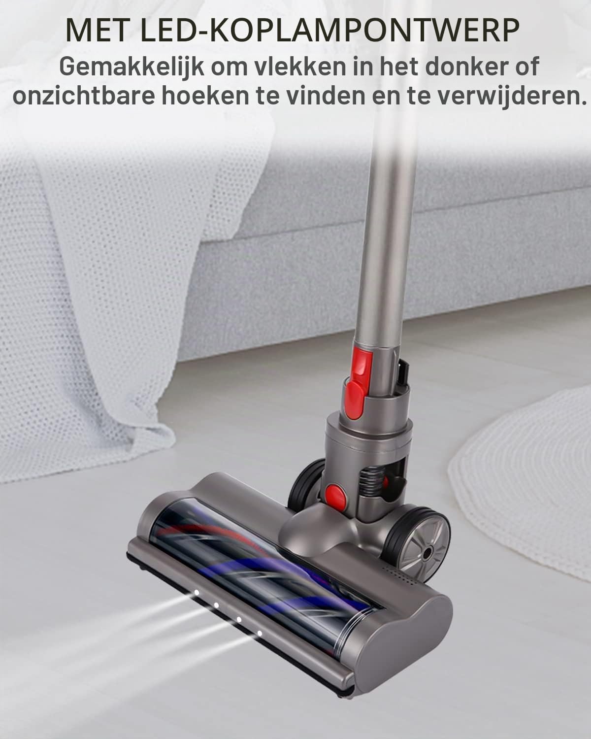 Thumbnail 2 de NEFLSI elektrische vloerzuigmond, model NEFLSI, met ledverlichting en extra rolborstel