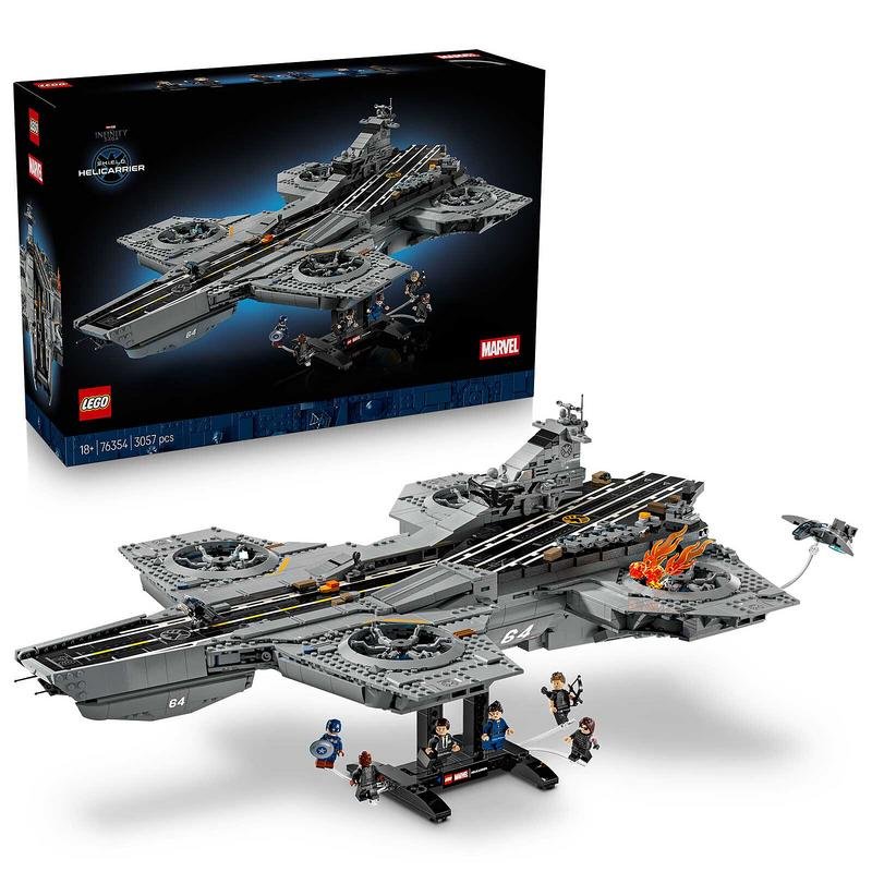 Detalle 2 de Maqueta LEGO Marvel 76354 El Helitransportador de SHIELD para Adultos