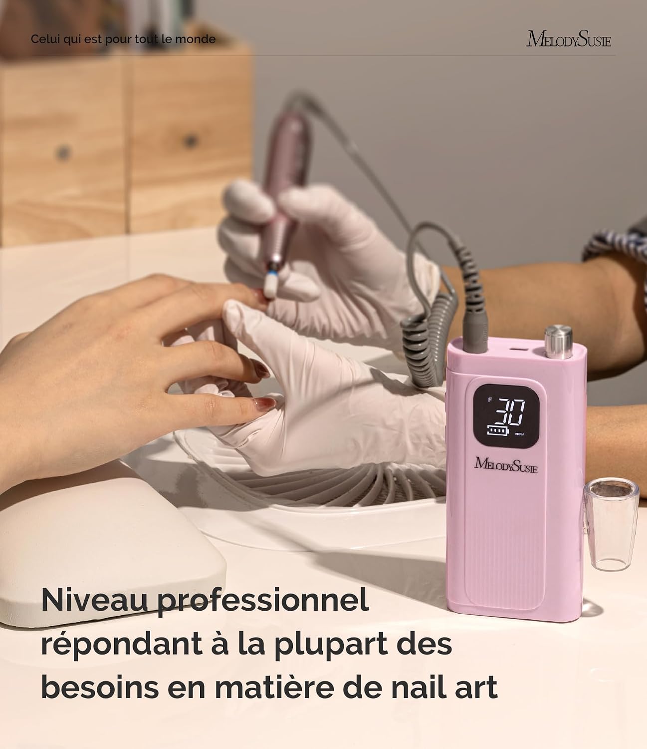 Thumbnail 4 de MelodySusie SC300F ponceuse ongles 30000 tr/min đź’…