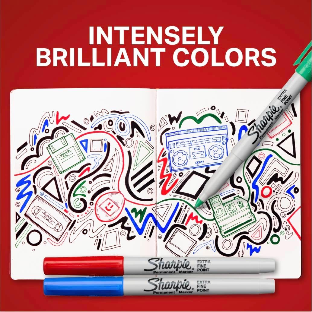 Thumbnail 5 de Sharpie Ultra Fine Permanent Markers 12-pack ๐