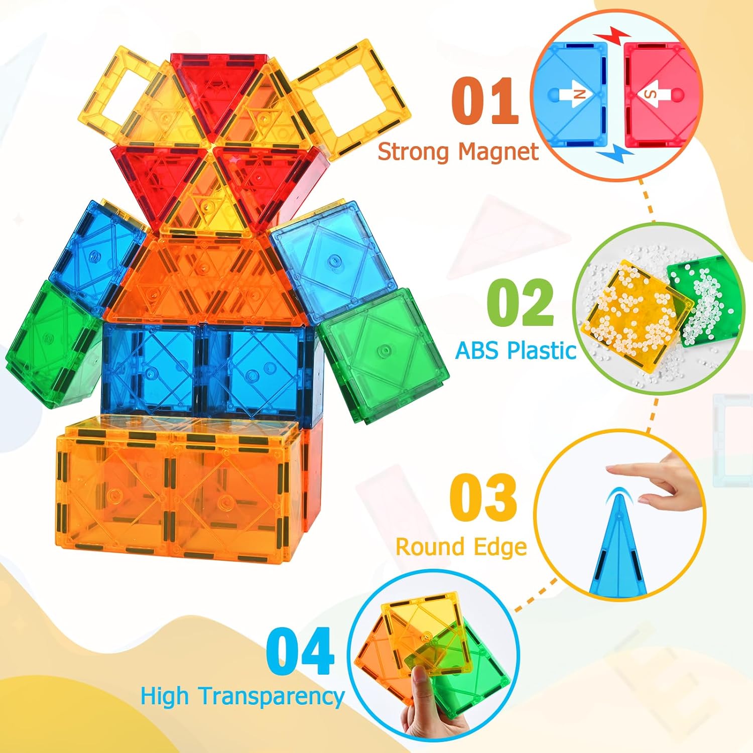 Thumbnail 1 de vatenick 100PCS Magnetic Building Blocks set for kids 🧩