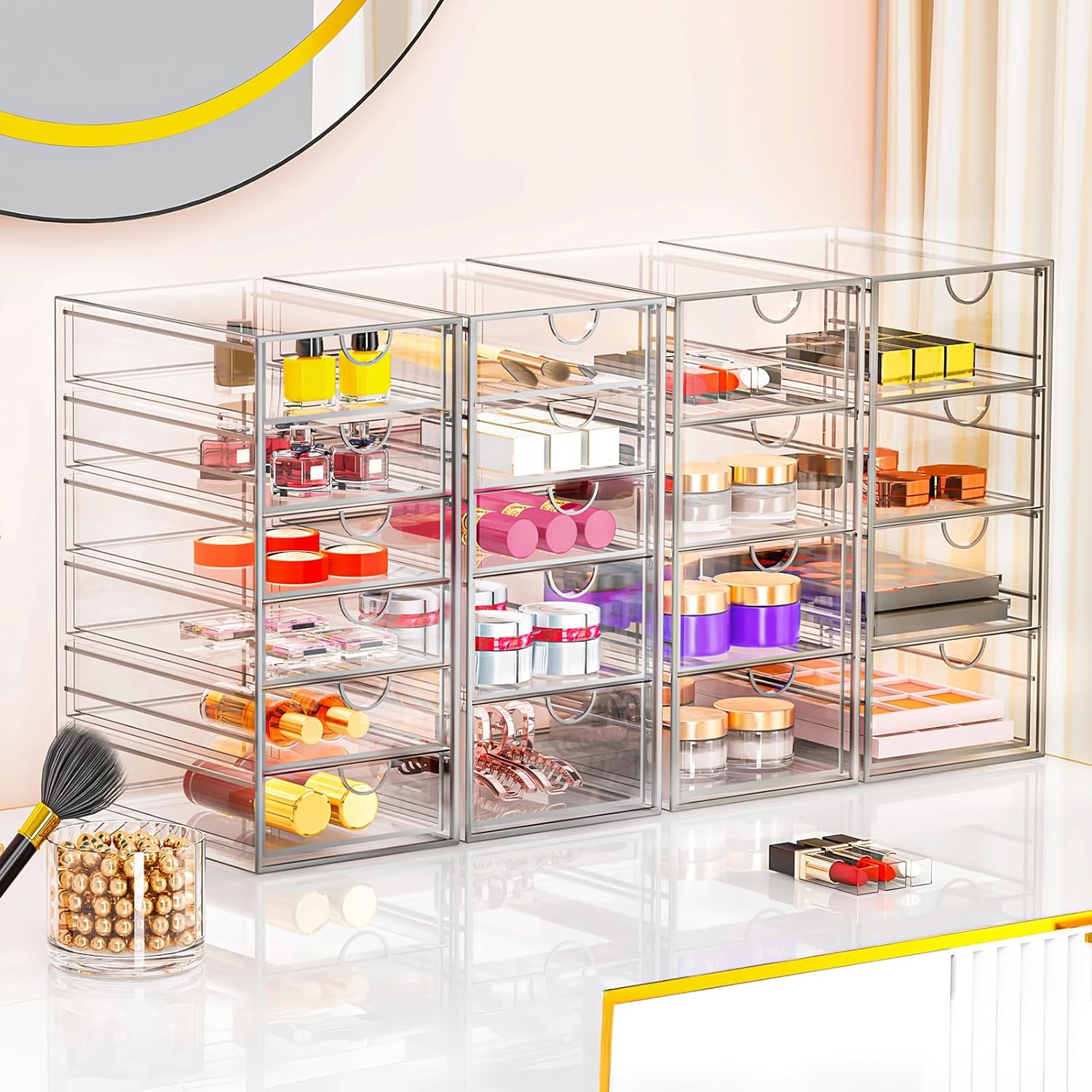 Thumbnail 5 de YFXCVSL Acrylic Makeup Organizer 19 Drawers 💄