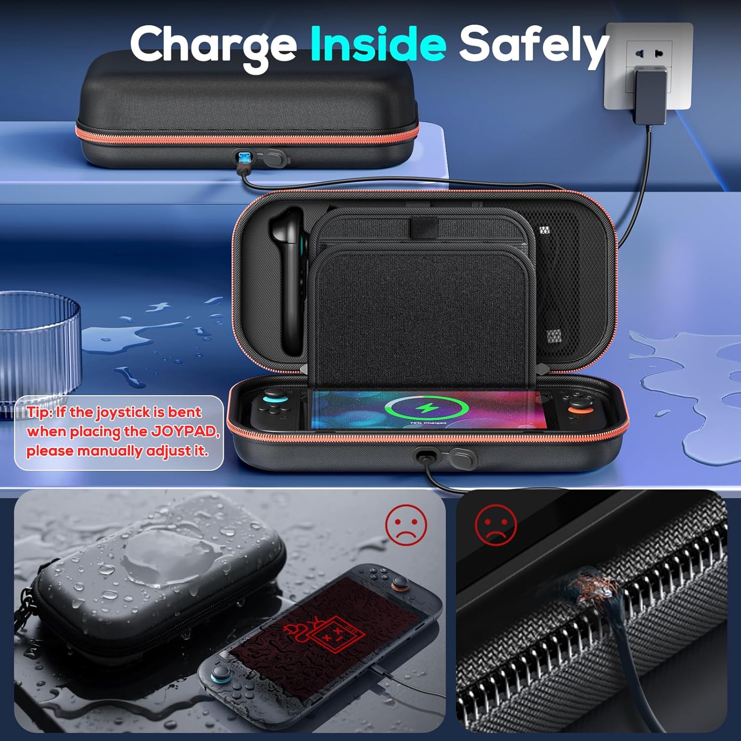 Detalle 2 de Nintendo Switch 2 Tasche Große Harte Tasche