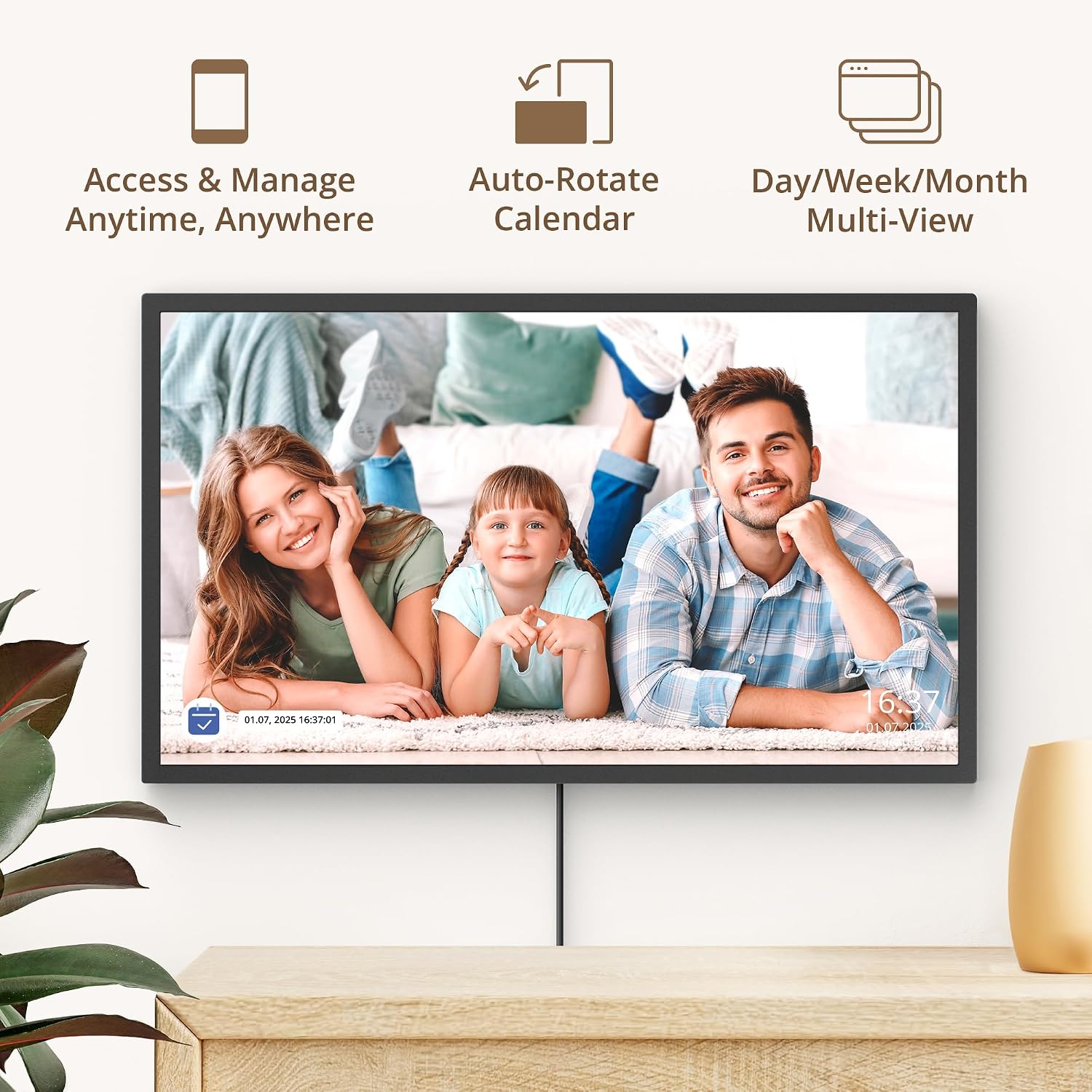 Detalle de Dragon Touch Calendar 32" Digital Family Planner (2026)
