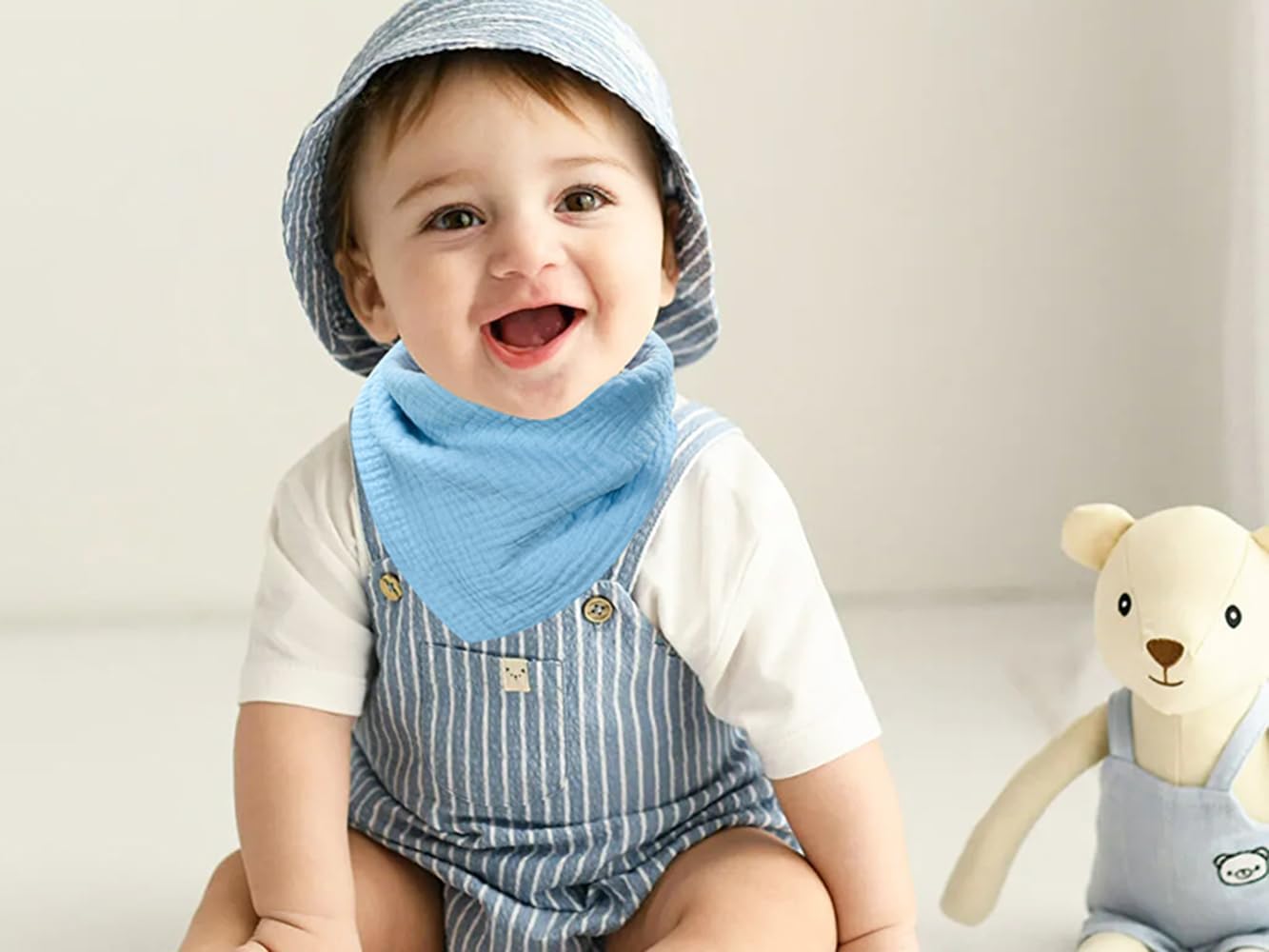 Thumbnail 1 de SLOSH bavaglino neonato in cotone lavabile (con bottoni regolabili) – confezione da 8