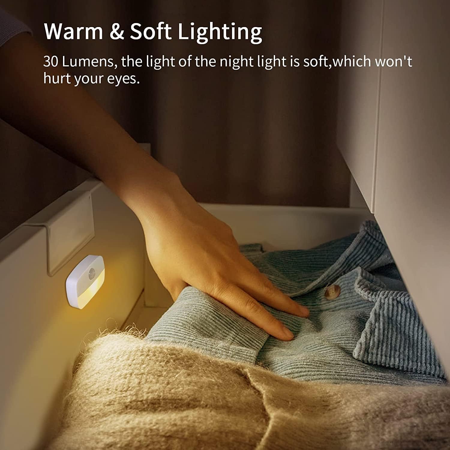 Thumbnail 4 de Stick On Night Light 8 Pack motion sensor lights for hallways