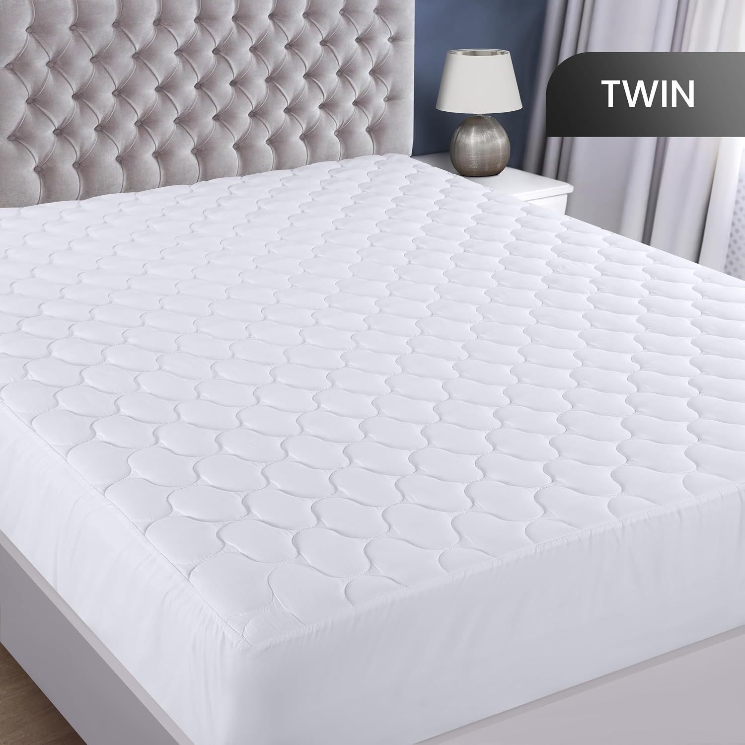 Thumbnail 1 de Utopia Bedding UB1626 Twin Waterproof Quilted Mattress Protector, 16" Deep Pocket