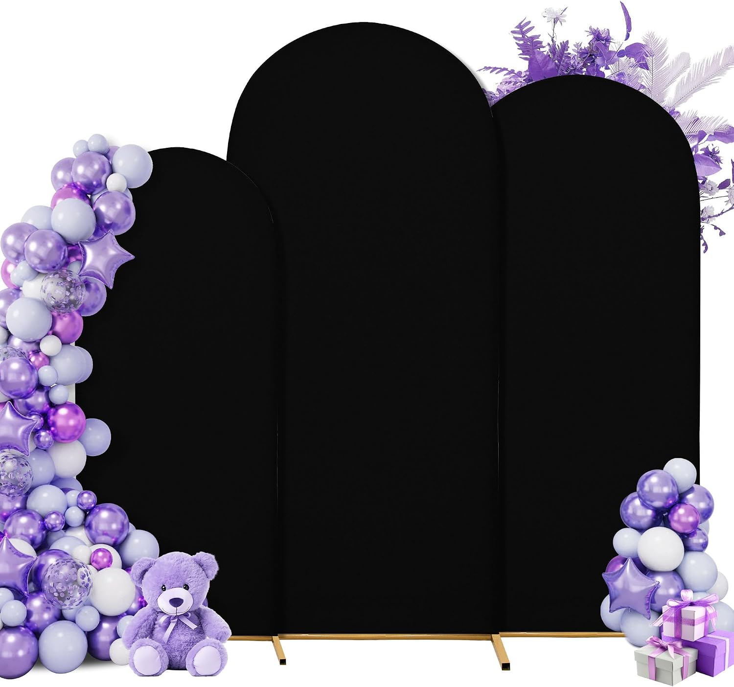 Wedding Arch Covers Spandex Set with 7.2FT 3-piece arch 🎉