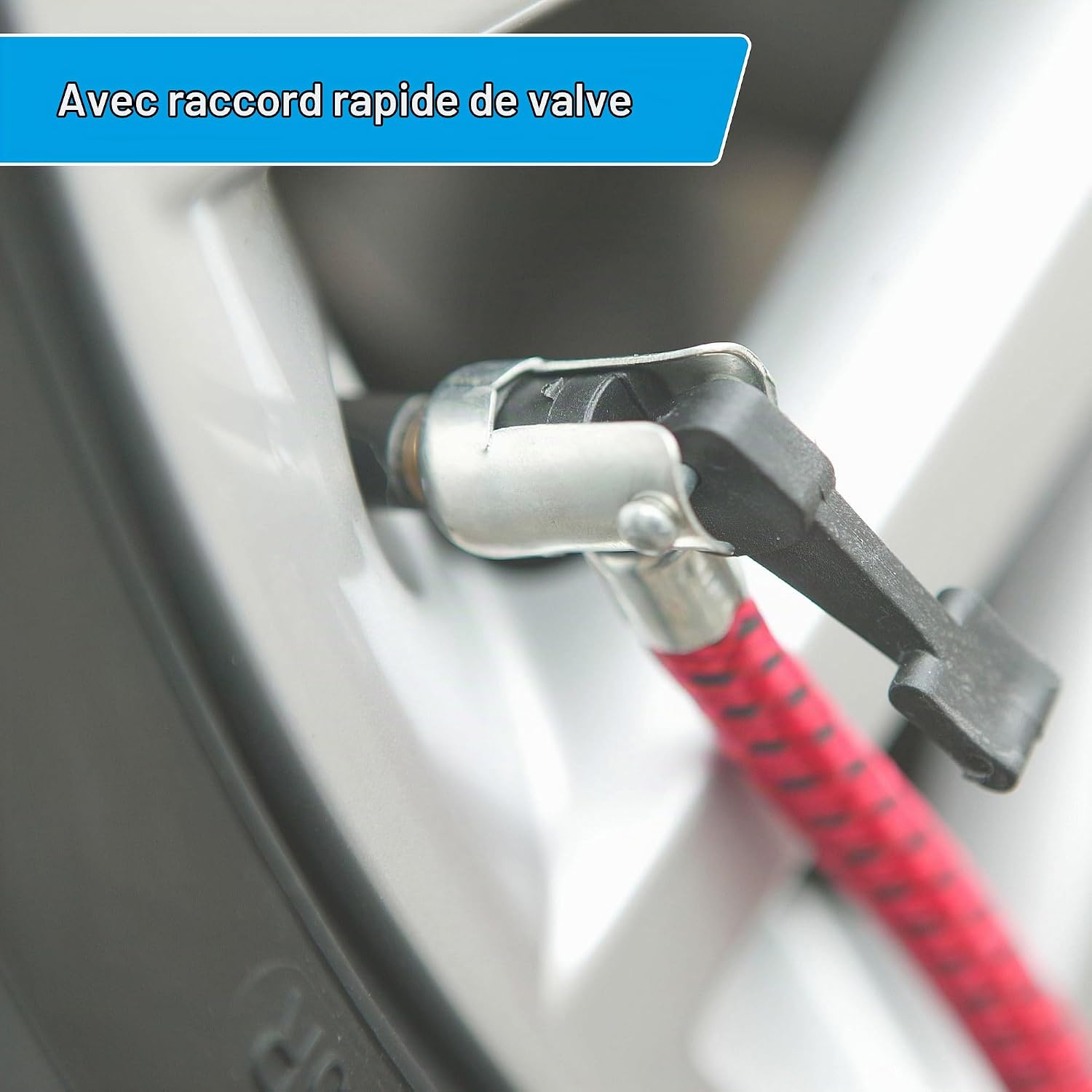 Thumbnail 5 de Cartrend 10927 dubbele voetpomp met manometer tot 7 bar en adapters