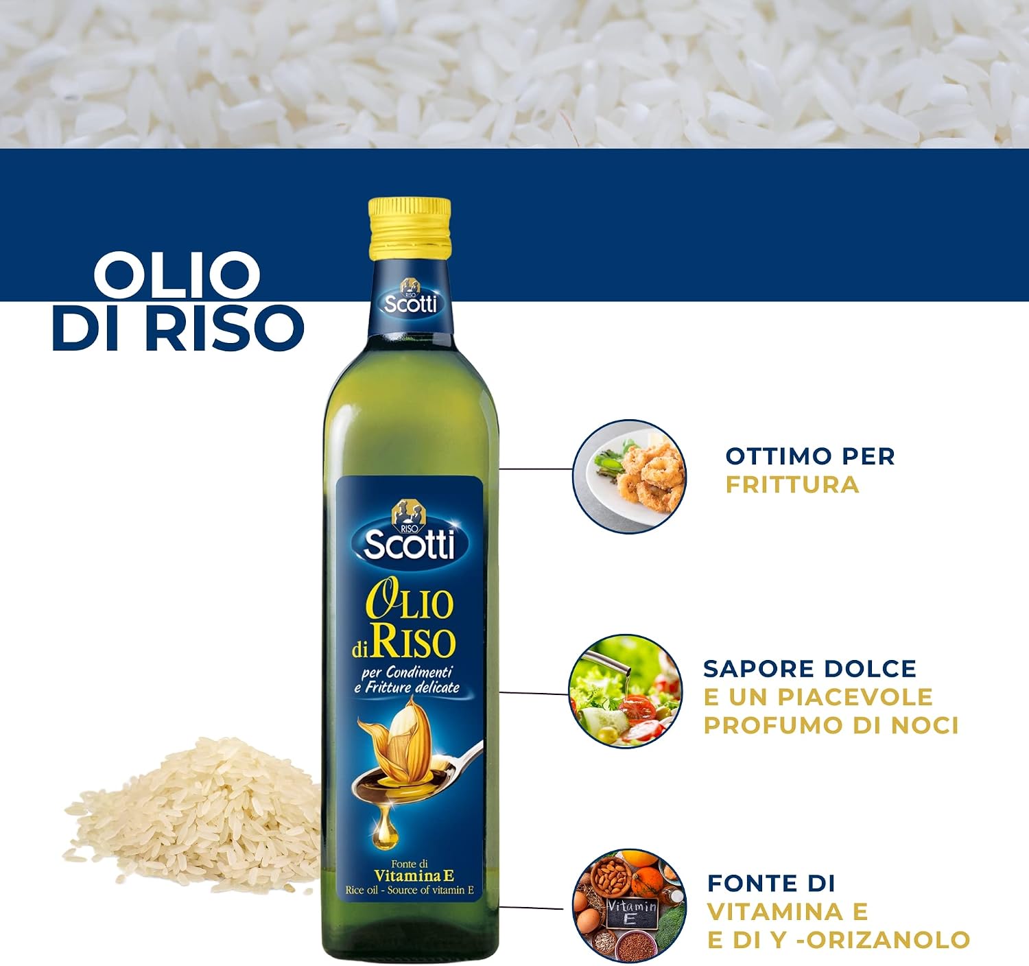 Thumbnail 2 de Riso Scotti Olio di Riso 0,75 L Confezione 8 pz