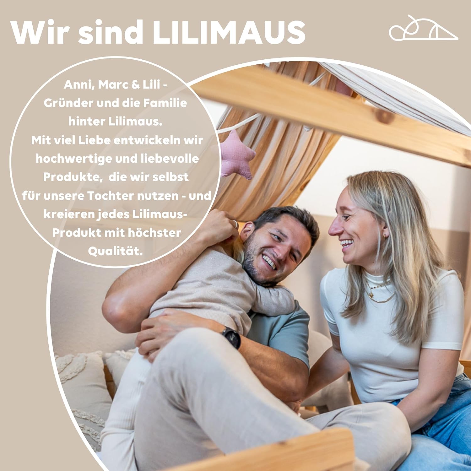 Thumbnail 6 de Lilimaus Baldachin Kinderzimmer – Handgefertigter Bett Baldachin aus 100% Musselin Baumwolle (12 Farben)
