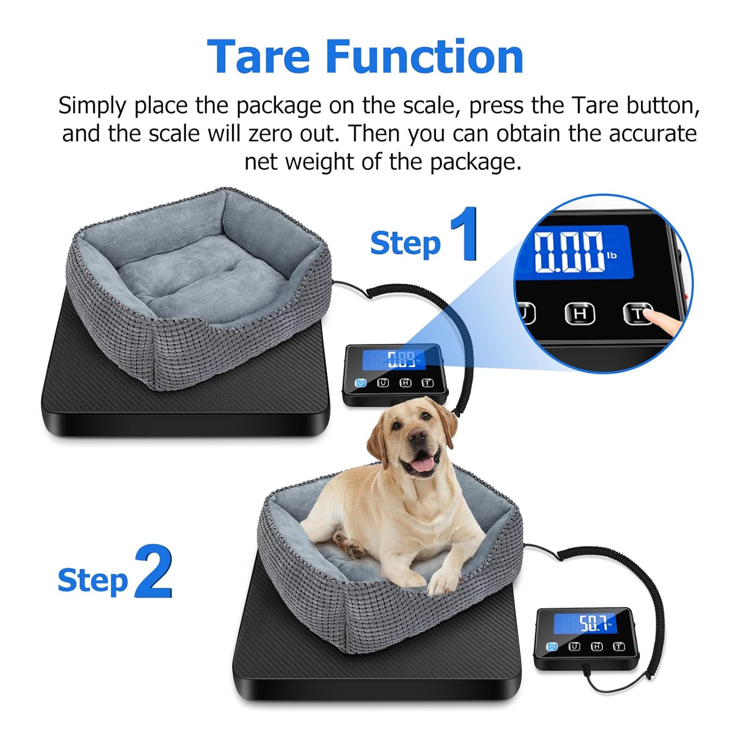 Detalle 1 de Postal Scales 200kg x 10g LCD Parcel Scale
