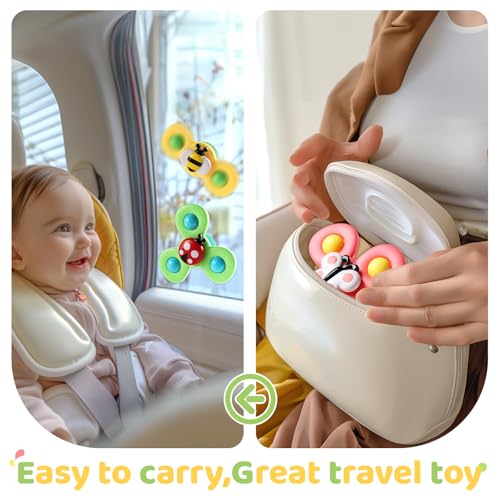 Detalle de ALASOU Suction Cup Spinner: Airplane Travel Toy for Toddlers