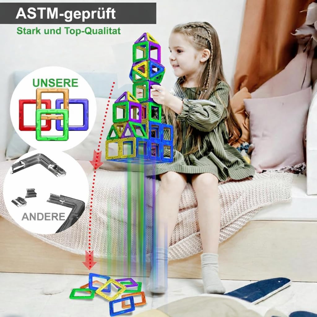 Thumbnail 3 de Magnetische Kachel-Bausteine 94 Teile 🎲