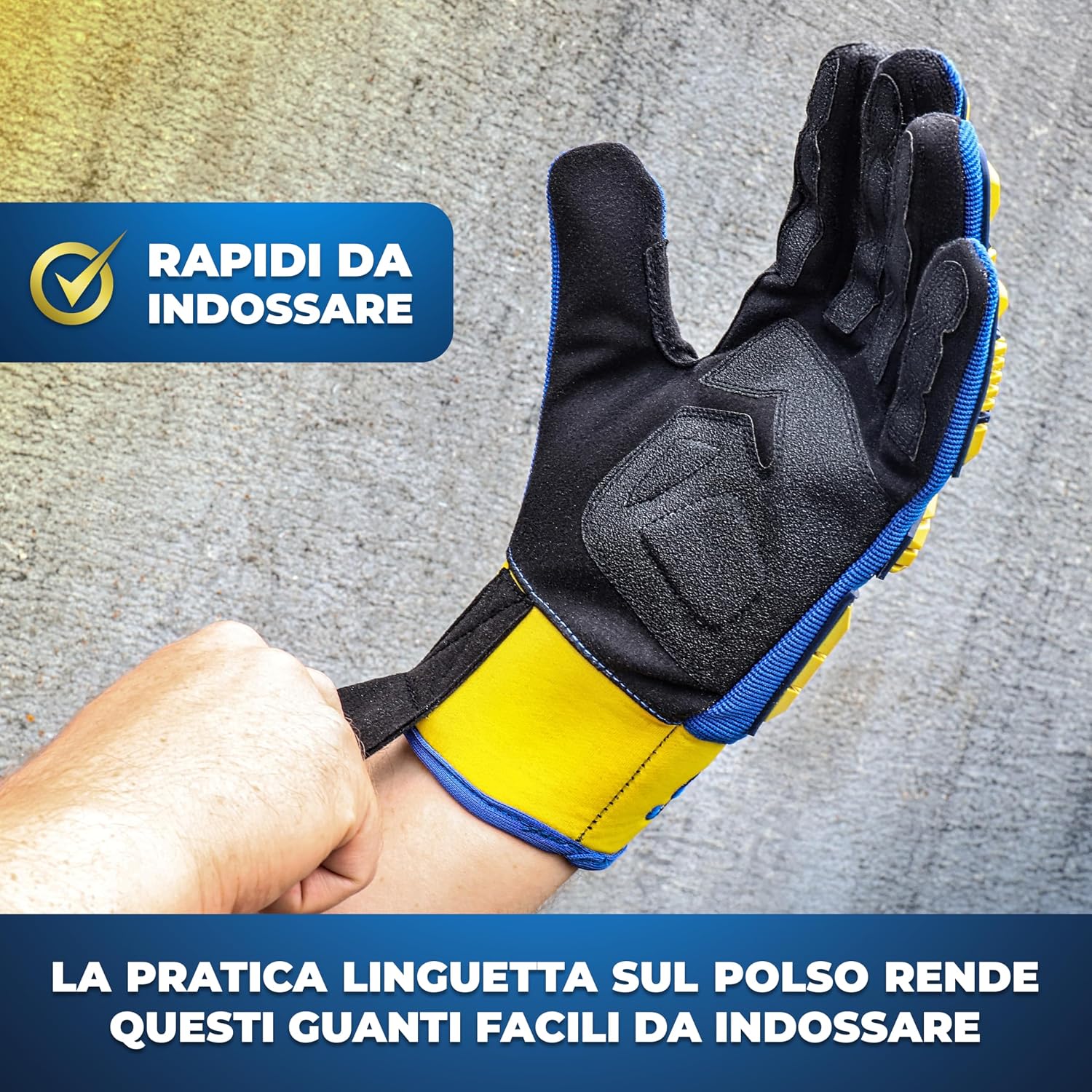 Detalle 2 de S&R Guanti da Lavoro Resistenti in Pelle e Neoprene, Taglia XL 10