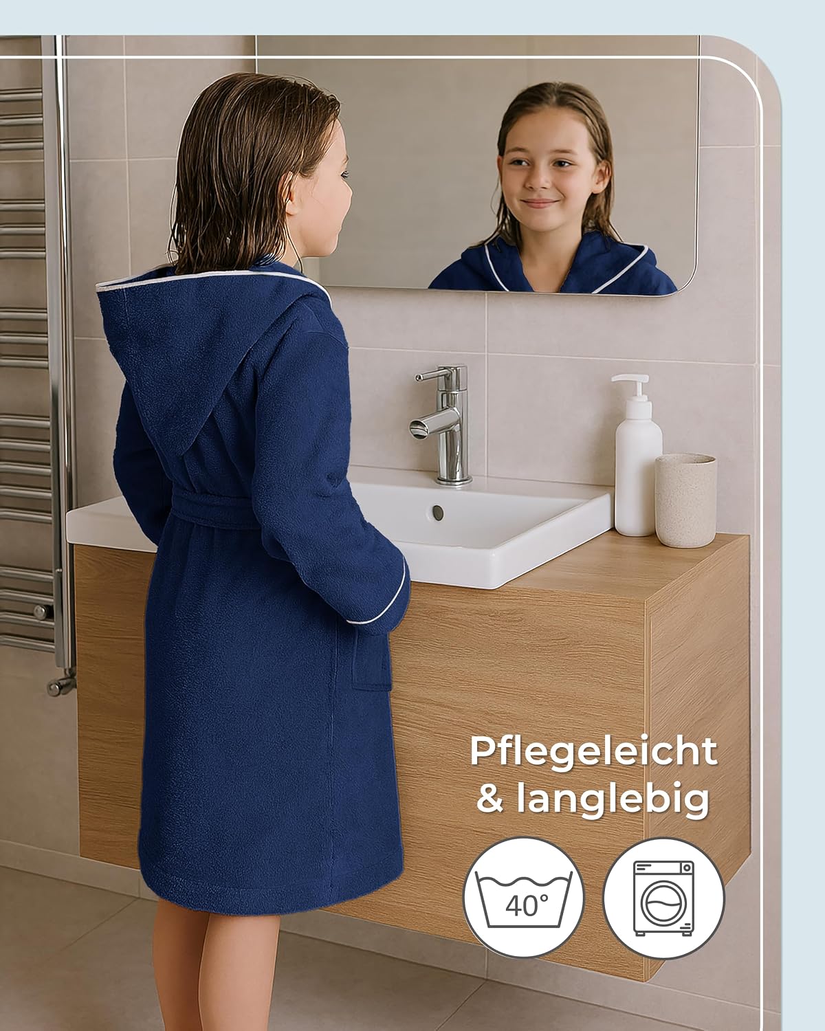 Thumbnail 6 de LAYNENBURG Premium Bademantel Kinder 110–176