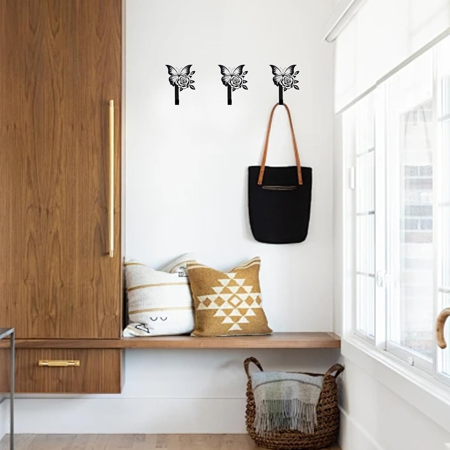 Detalle de Maijdoany butterfly wall hooks