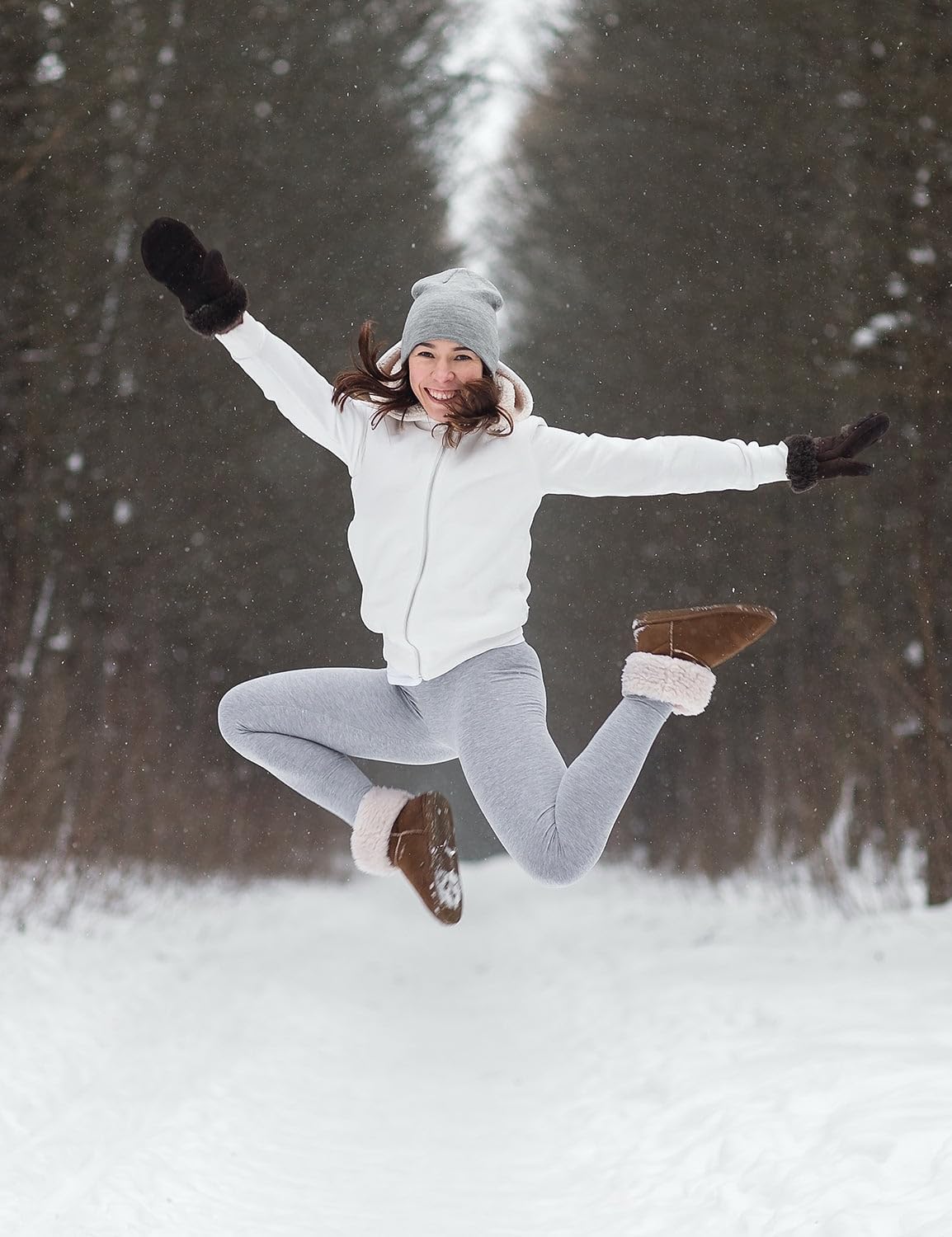 Detalle 2 de baleaf Women's Fleece-Lined Leggings with Pockets, Water-Resistant Thermal Fabric