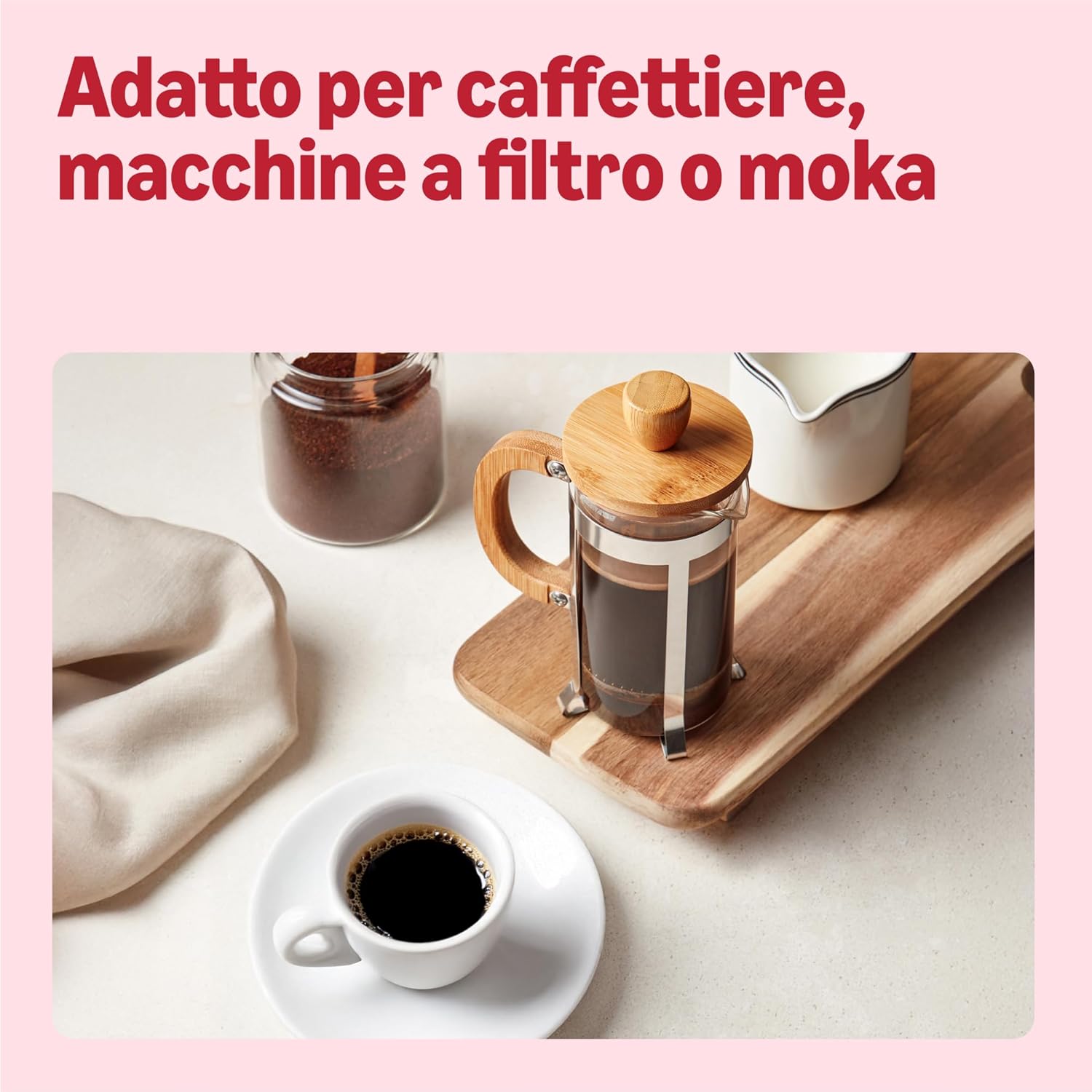 Detalle de By Amazon Caffè Macinato Tostatura Media 1,36 kg (6 Confezioni da 227 g) – Rainforest Alliance