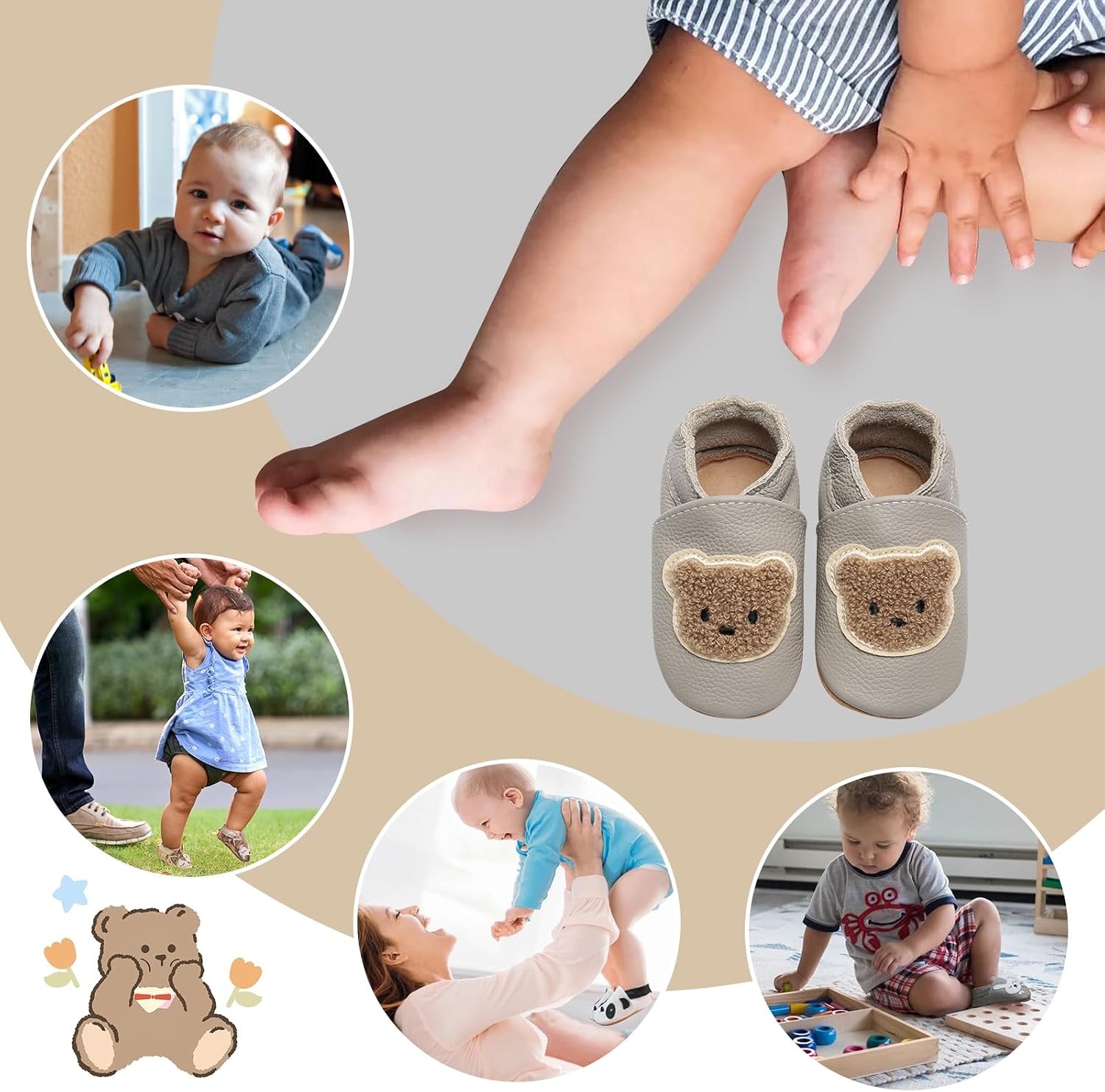 Thumbnail 1 de IceUnicorn Krabbelschuhe Baby Lauflernschuhe