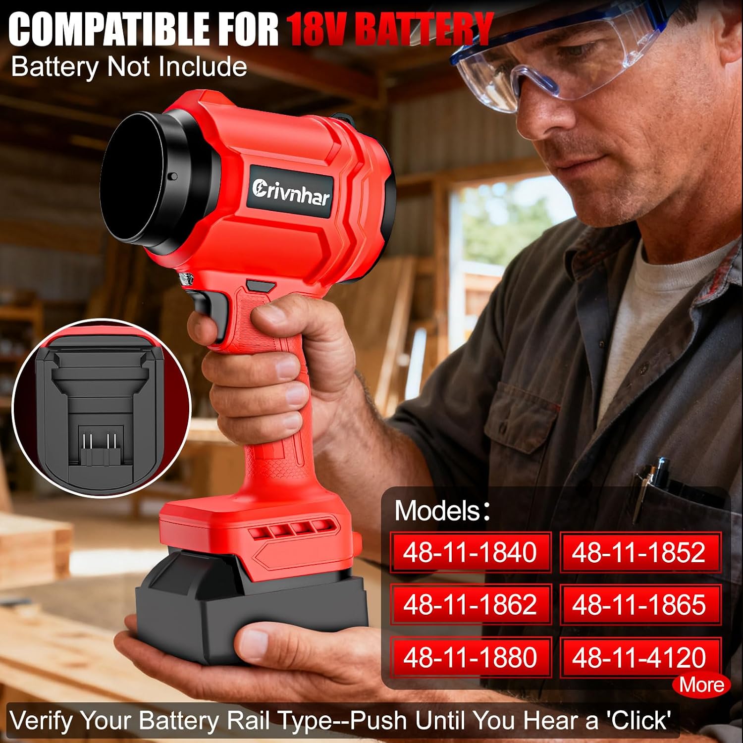 Detalle de Cordless Leaf Blower
