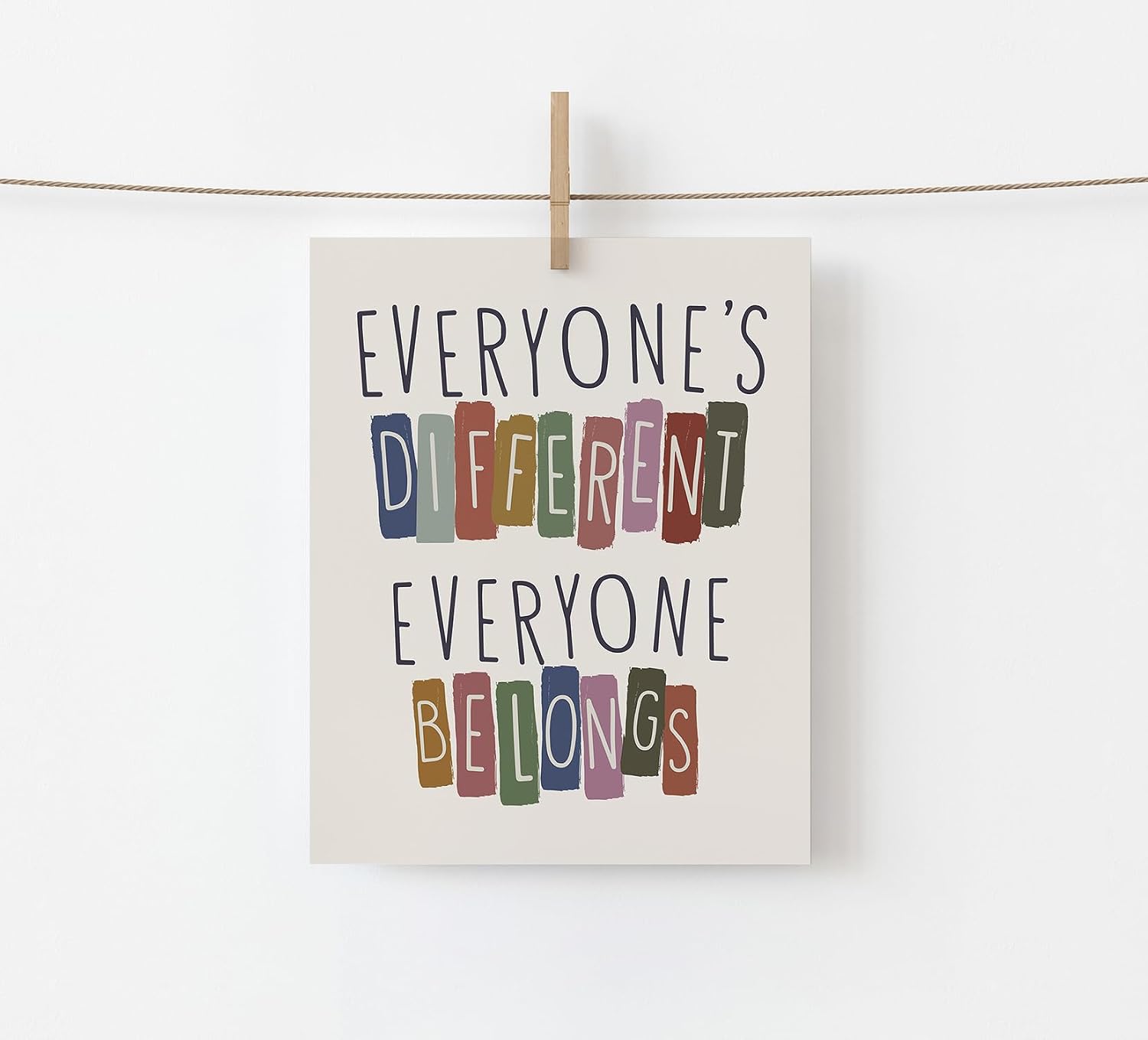 Thumbnail 2 de Everyone's Different Everyone Belongs Print 8 x 10 Inches