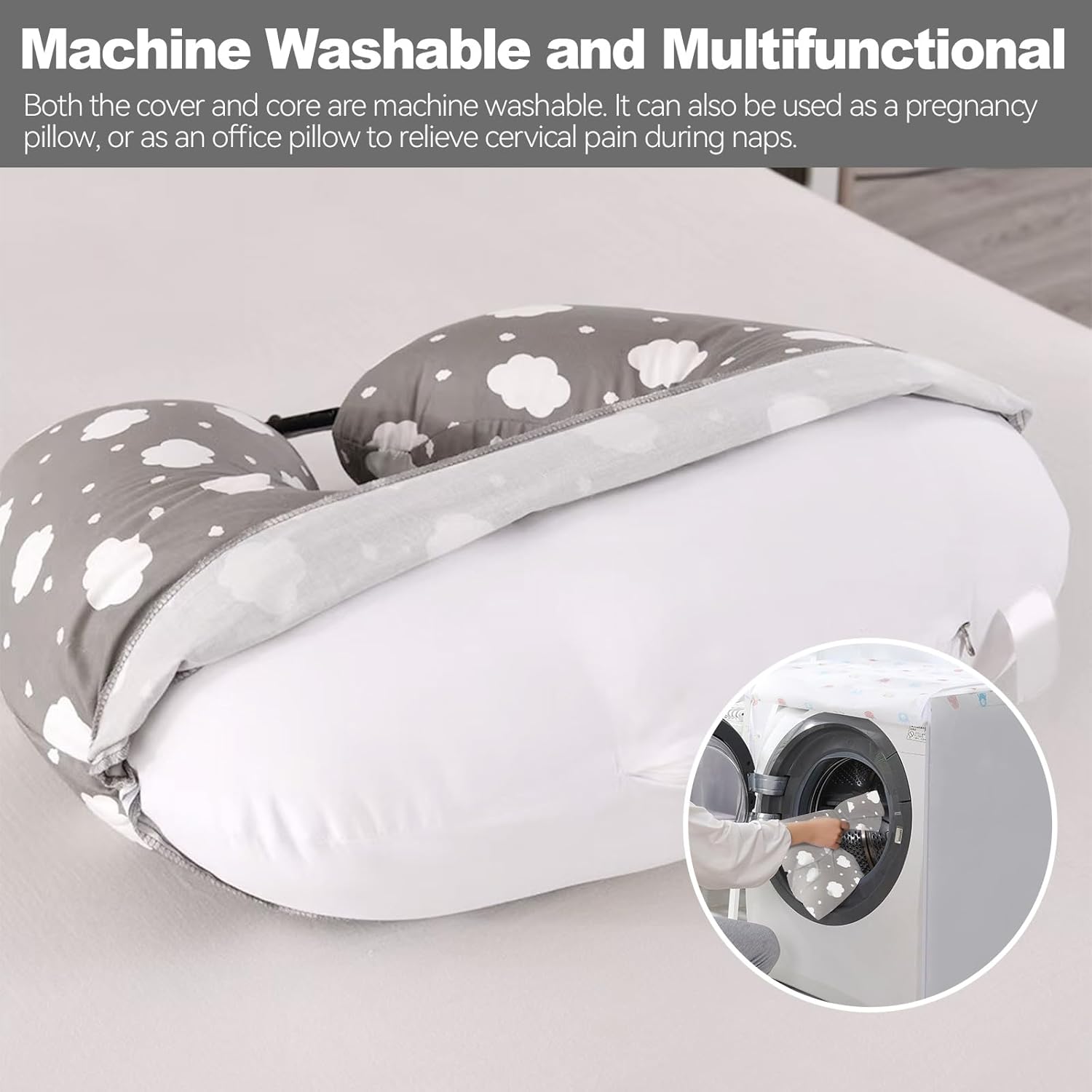 Thumbnail 6 de Labtec coussin d’allaitement multifonctionnel à housse 100 % coton et sangle réglable