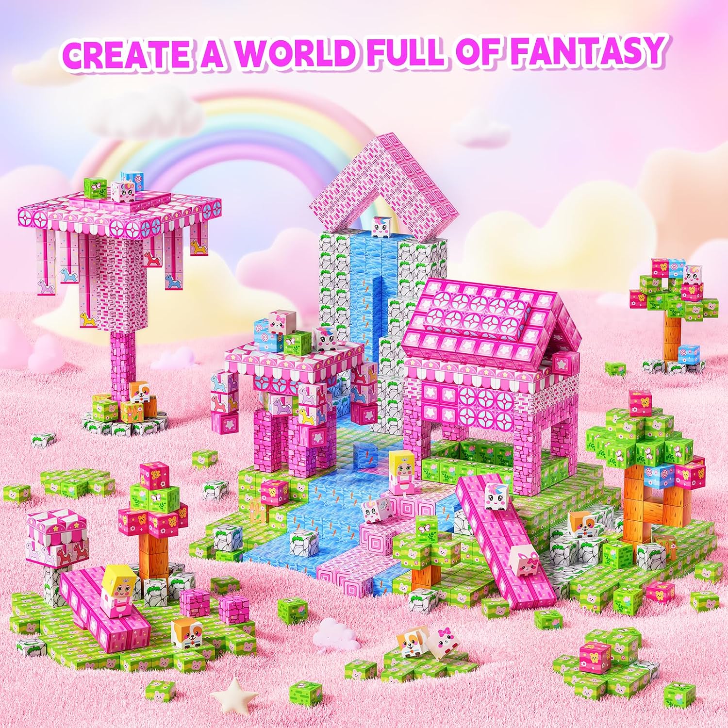Detalle 2 de Magnetic Building Blocks 84PCS for kids