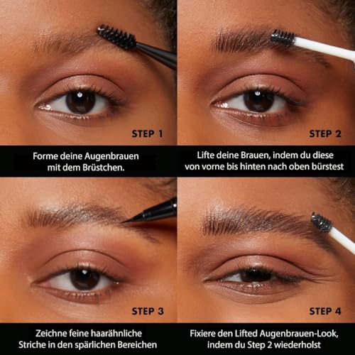 Detalle 2 de NYX Professional Makeup Brow Glue Gel Sopracciglia trasparente, confezione da 2